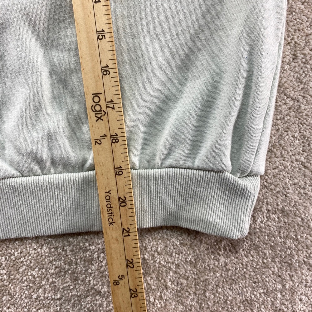 Disney Winnie the Pooh Sweatshirt Womens Large Green Quarter Zip Fleece Pullover - Picture 4 of 12